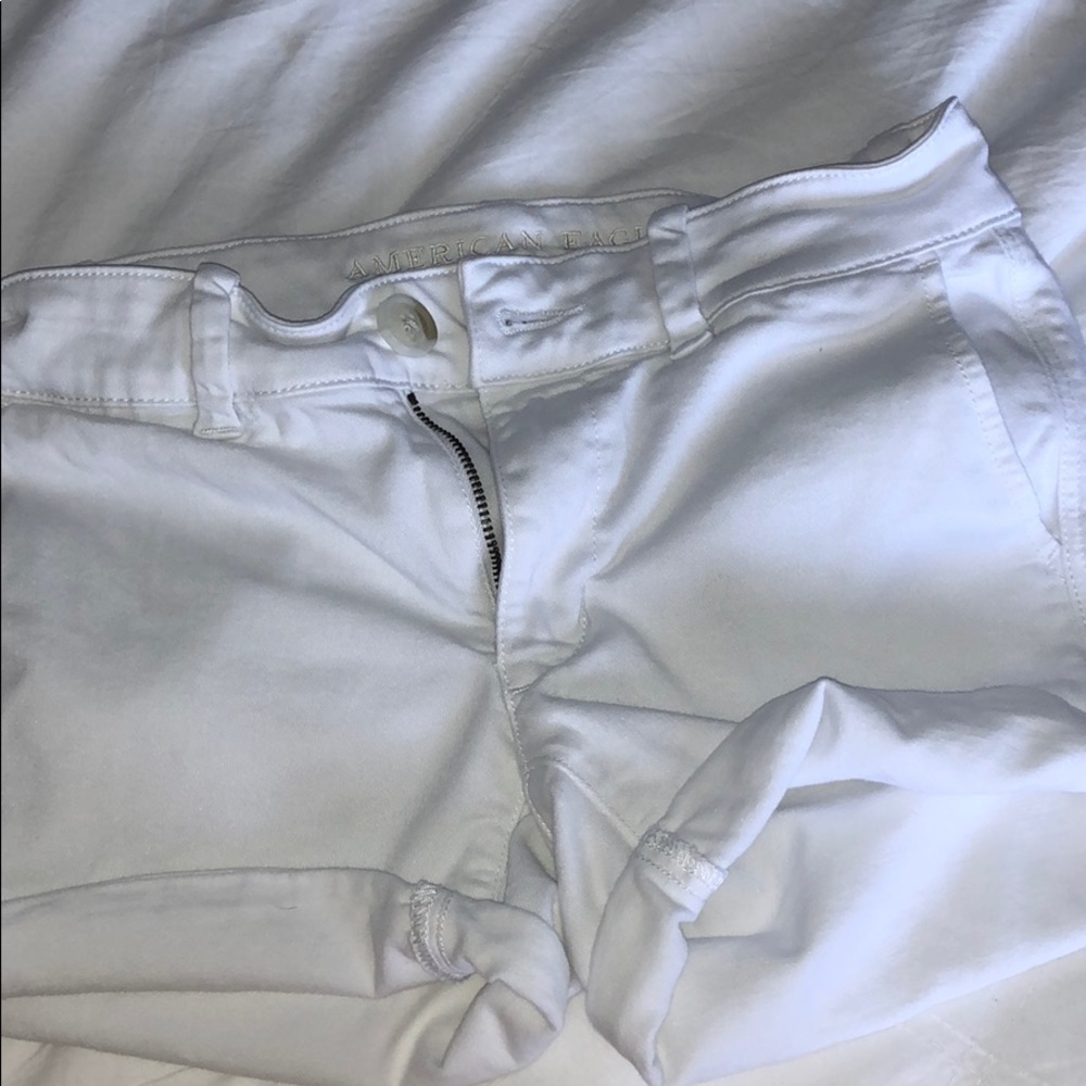 American Eagle Super Stretch White Shorts